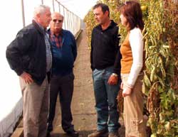 visita del ténico encargado del programa